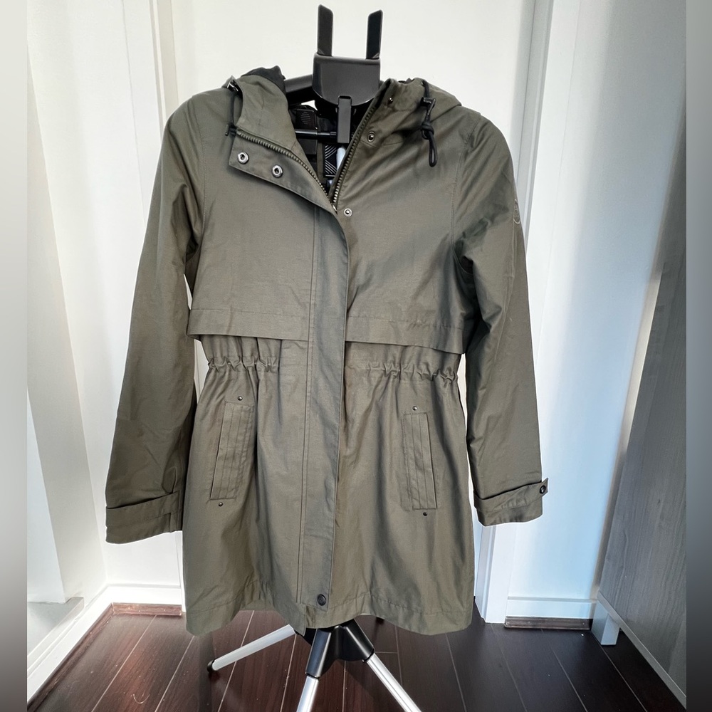 Olive Hooded Women's Utility Jacket by PLENTY